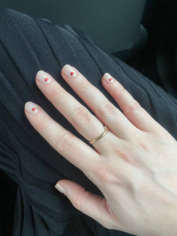 Manicure Semi Cured Gels - Montmartre (Sheer Hearts)